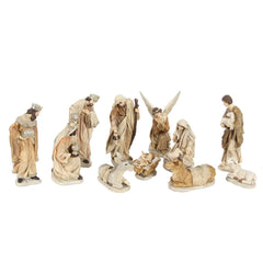 Decoratiune Ceramica, Sceneta Nastere din polirasina, 11 piese, 27cm