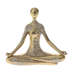 Statueta Yoga, Auriu, 18cm