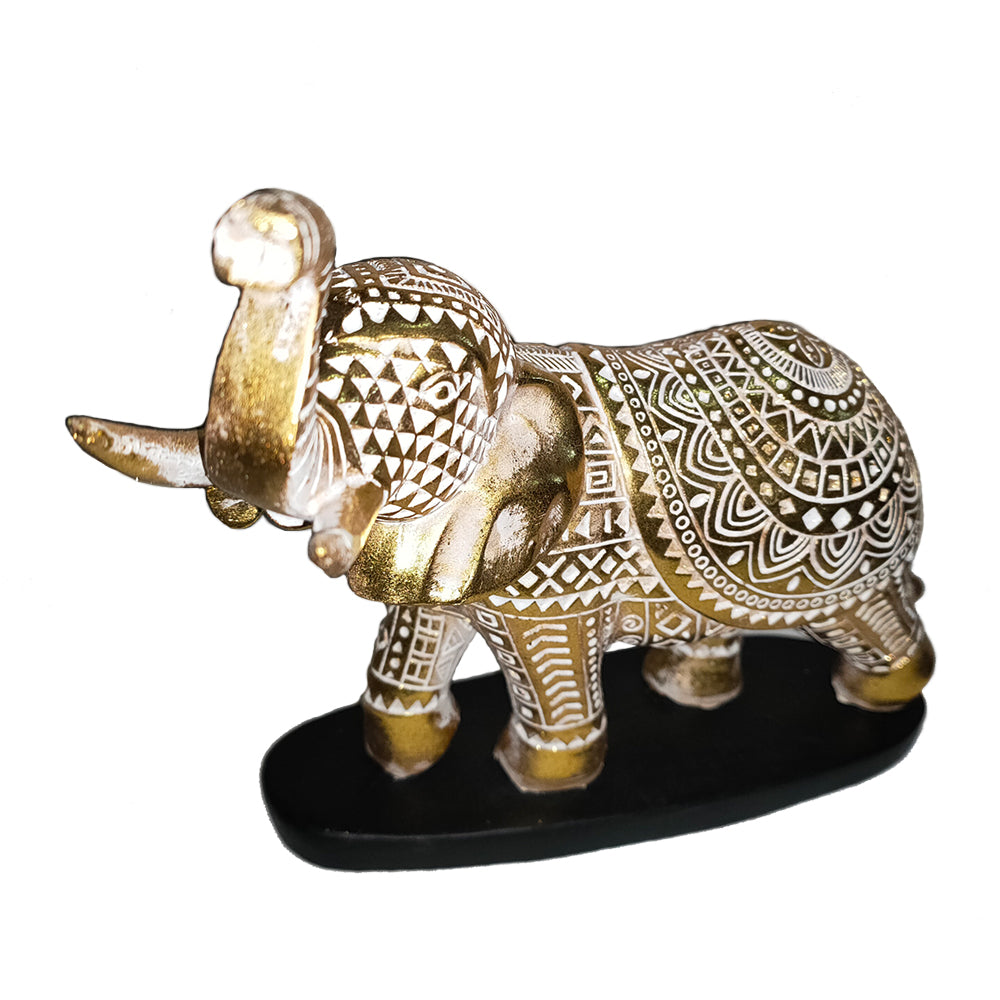 Statueta elefant, Auriu, 17cm