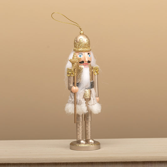 Decoratiune Craciun , Figurina din Rasina "Spargatorul de Nuci", Auriu, 17cm